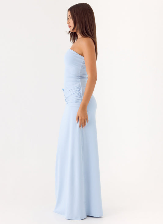 Dimmi Strapless Maxi Dress - Blue