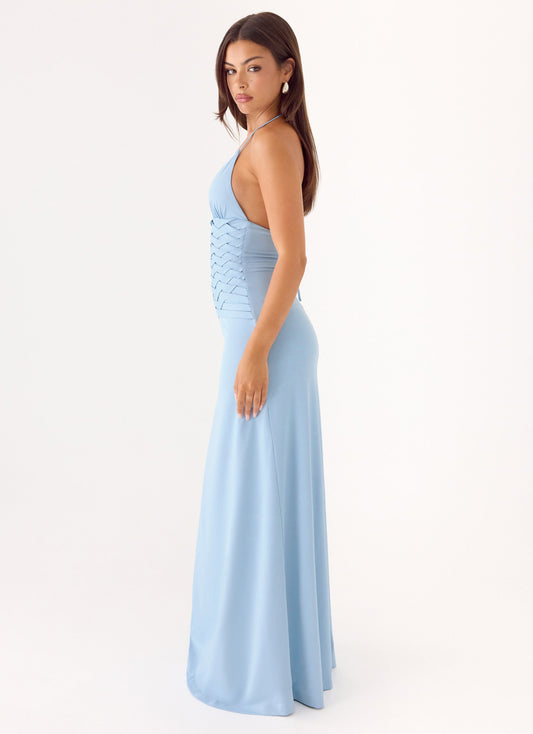 Miliano Handwoven Maxi Dress - Blue