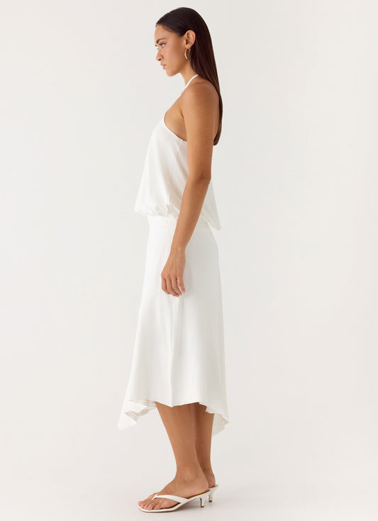 To The Girls Midi Dress - White