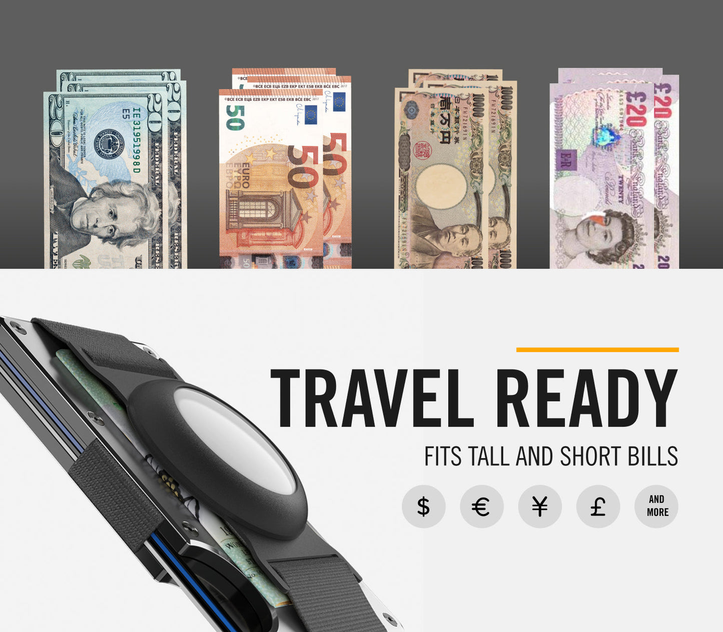 Ridge Wallet For MagSafe - Gunmetal