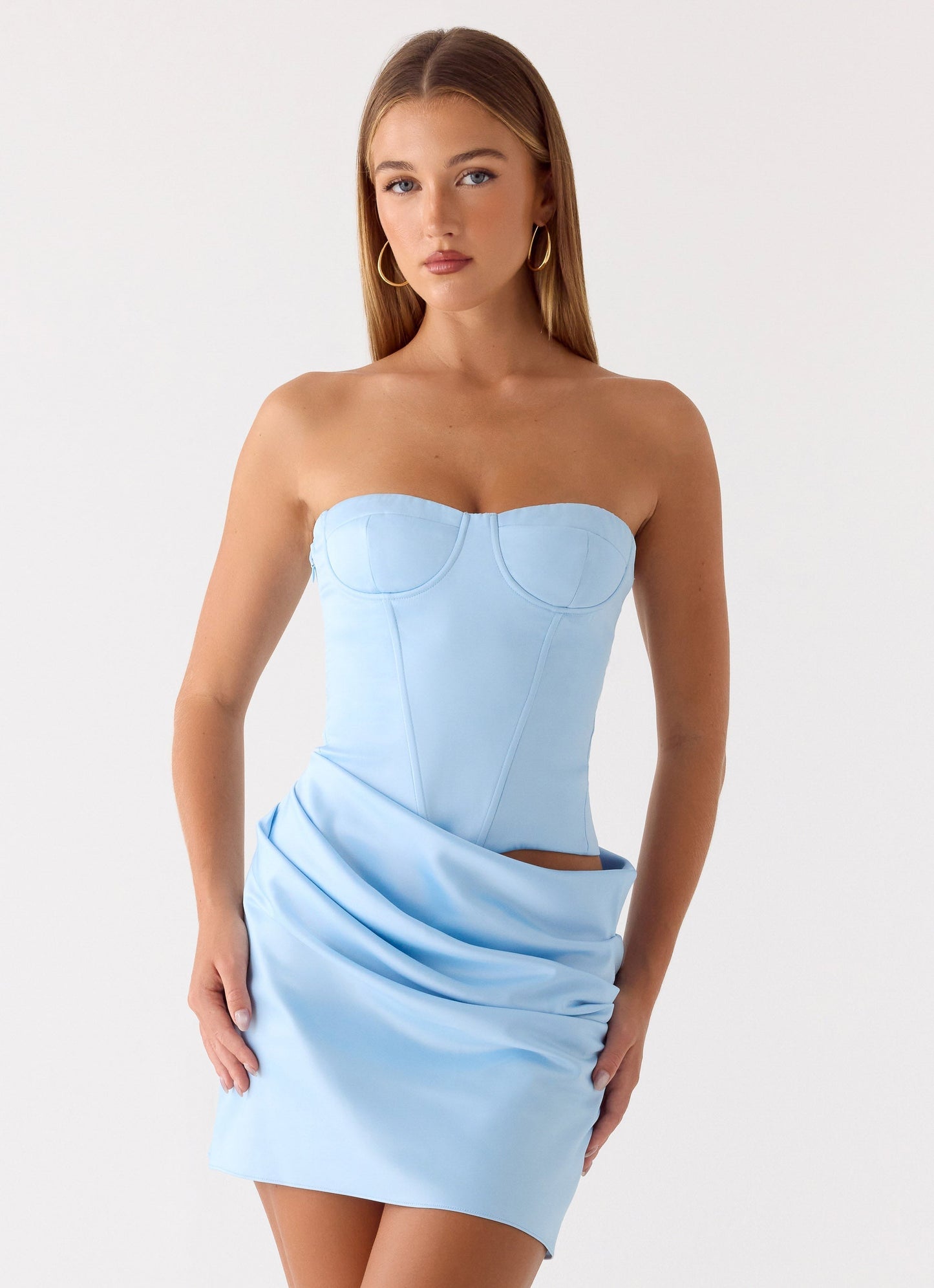 Cosmala Mini Dress - Baby Blue