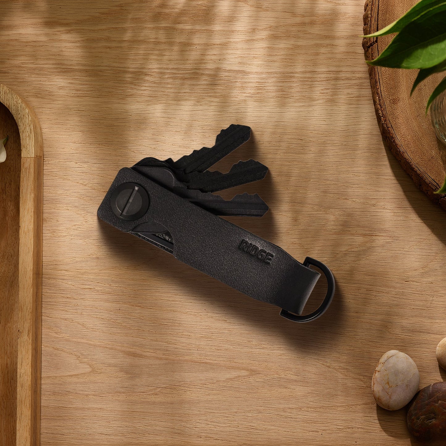 Ridge KeyCase - Midnight Black Leather
