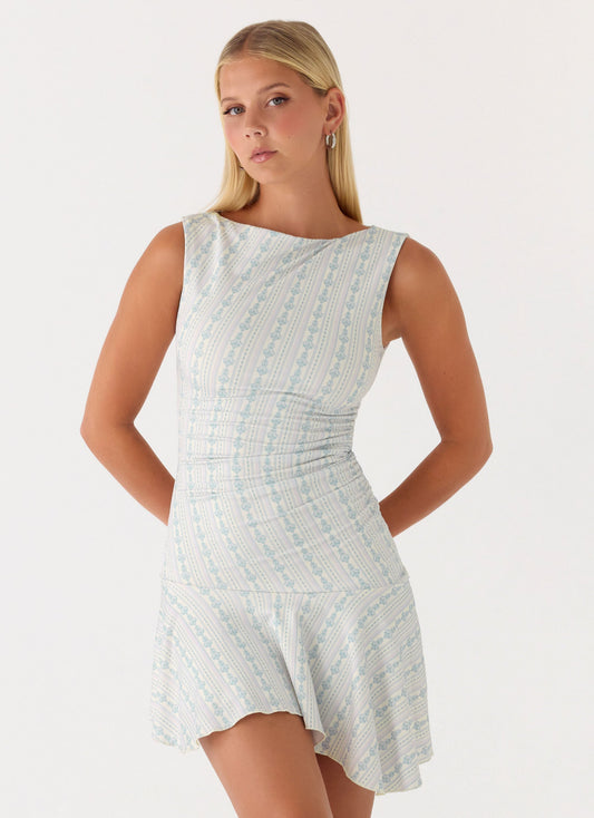 Summer Delight Mini Dress - Vintage Stripe