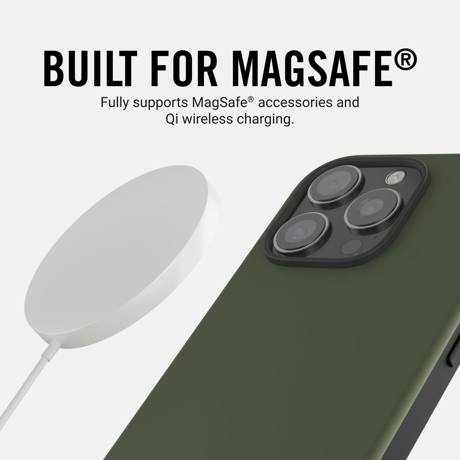Ridge Phone Case - Matte Olive - iPhone 16 Plus